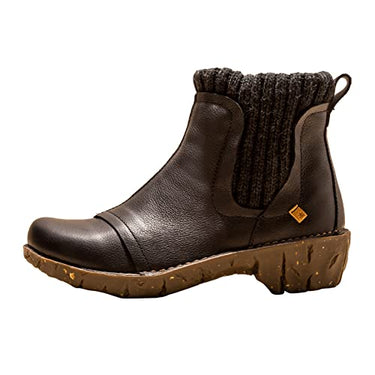 El Naturalista Damen Chelsea Boots Yggdrasil, Frauen Stiefeletten,Wechselfußbett,Warmfutter,gefüttert,Bootee,Booties,Black,38 EU / 5 UK im Sale